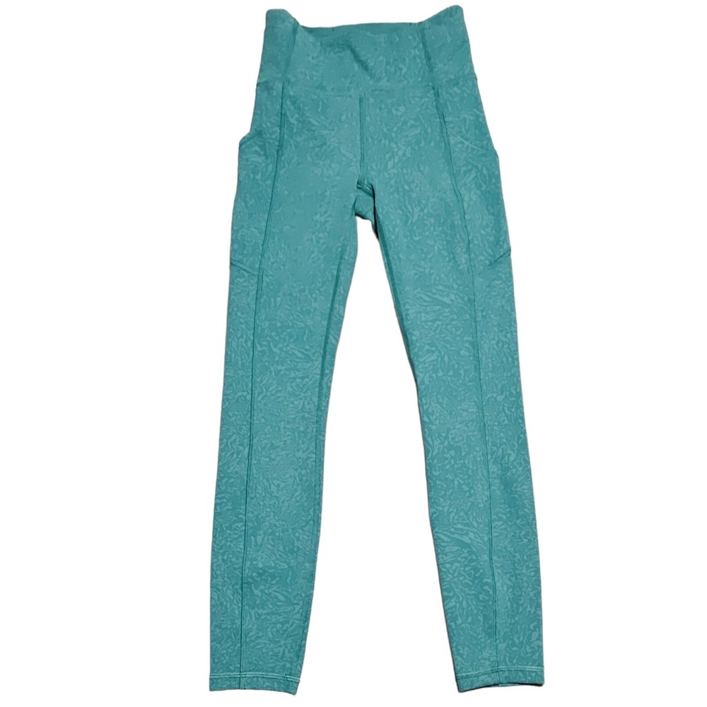 Lululemon Size 2‎ Invigorate High Rise Tight 25" Crunch Teal Lagoon